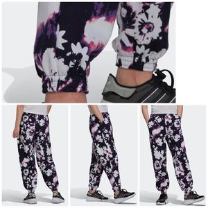 adidas: DREAMY FLORAL TRACK PANTS WITH A LITTLE '80S PUNK ROCK FLAIR